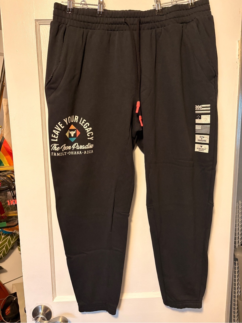 Under Armour Navy Blue “ The Rock” Iron Paradise Jogger Sweatpants